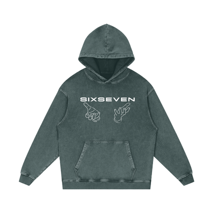 SixSeven Snow Washed Hoodie