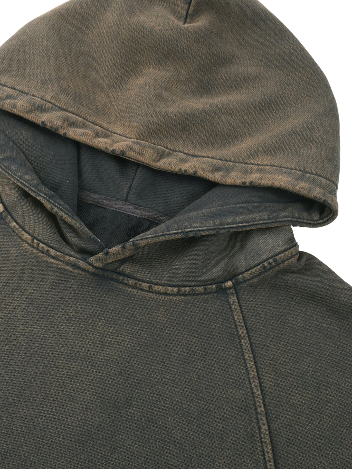 SixSeven Vintage Wash Frayed-Hem Hoodie