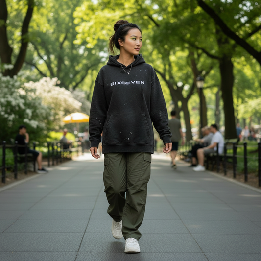 SixSeven Vintage Wash Fleece Hoodie
