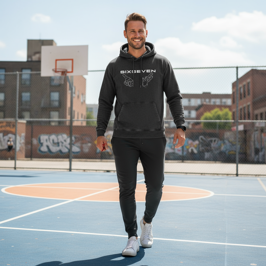 SixSeven Snow Washed Hoodie
